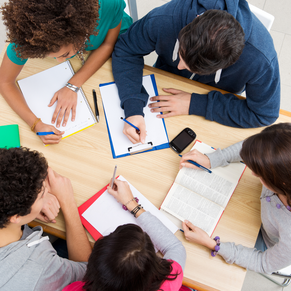 Library Studying with High School Kids